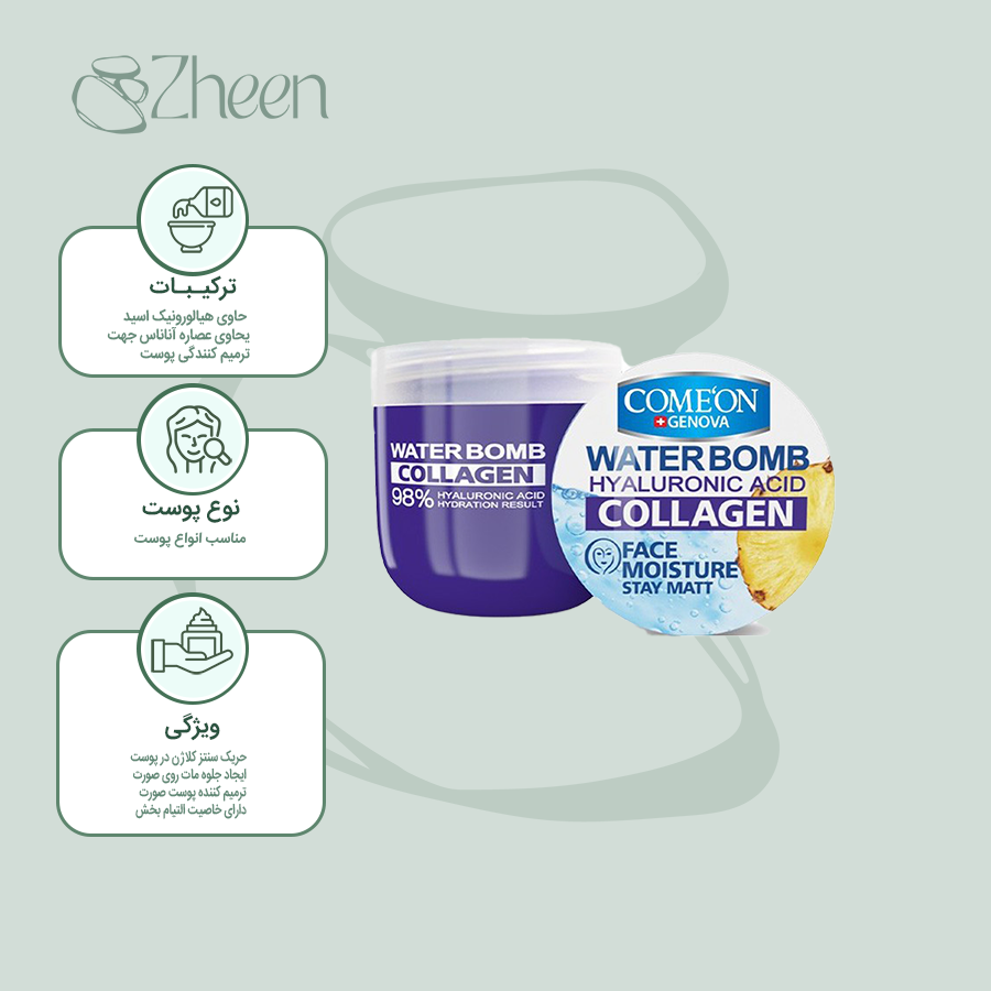 کرم صورت کامان مدل بمب آبرسان با عصاره آناناس